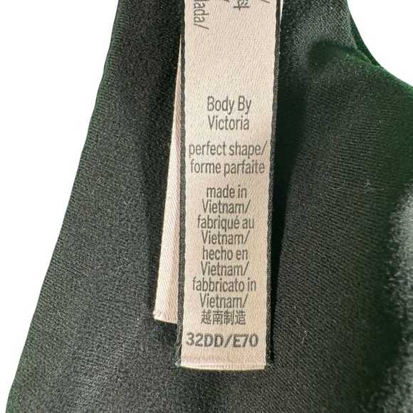 Victoria’s Secret 32DD Body by Victoria Perfect Shape Bra Black Padded Underwire - Picture 11 of 11